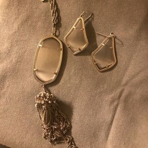 Kendra Scott Set (Slate and Silver)